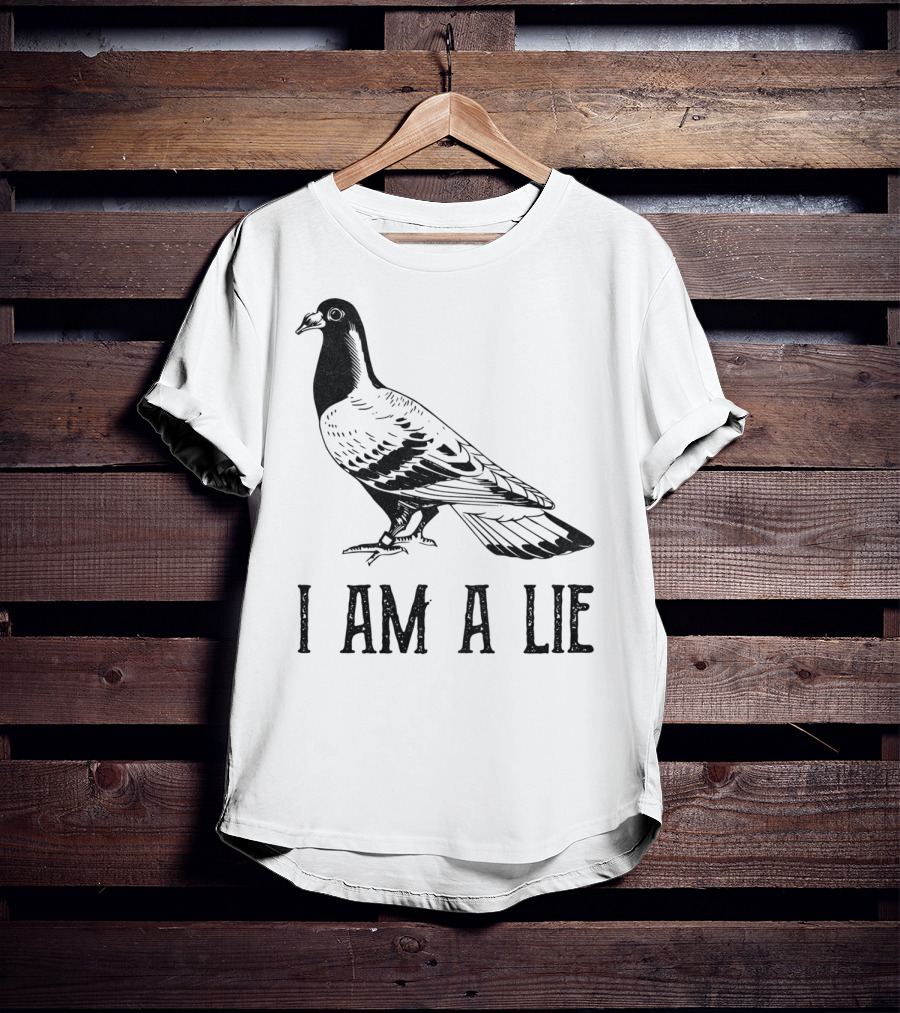 Vintage Bird I Am A Lie Aren't Real Spies T-Shirt