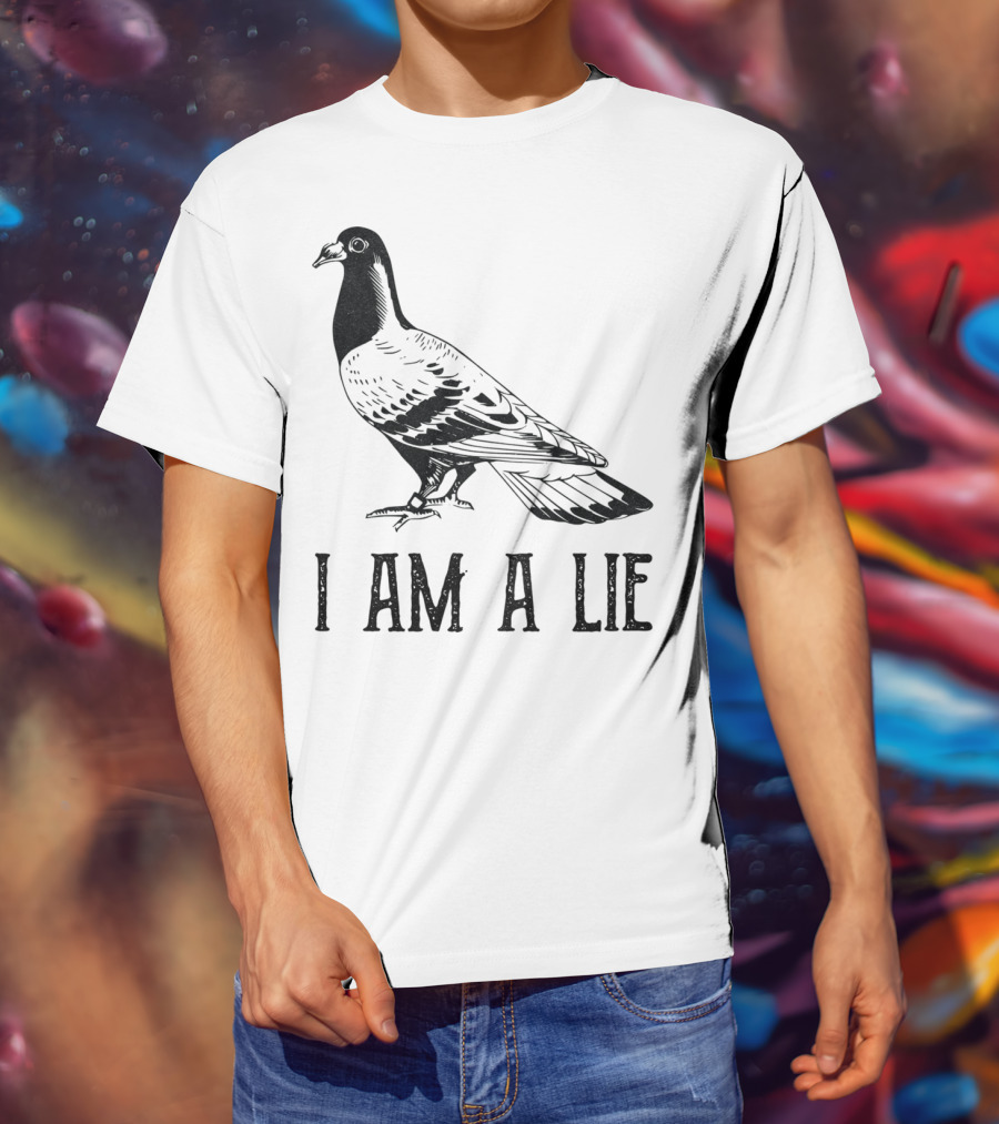 Vintage Bird I Am A Lie Aren't Real Spies T-Shirt
