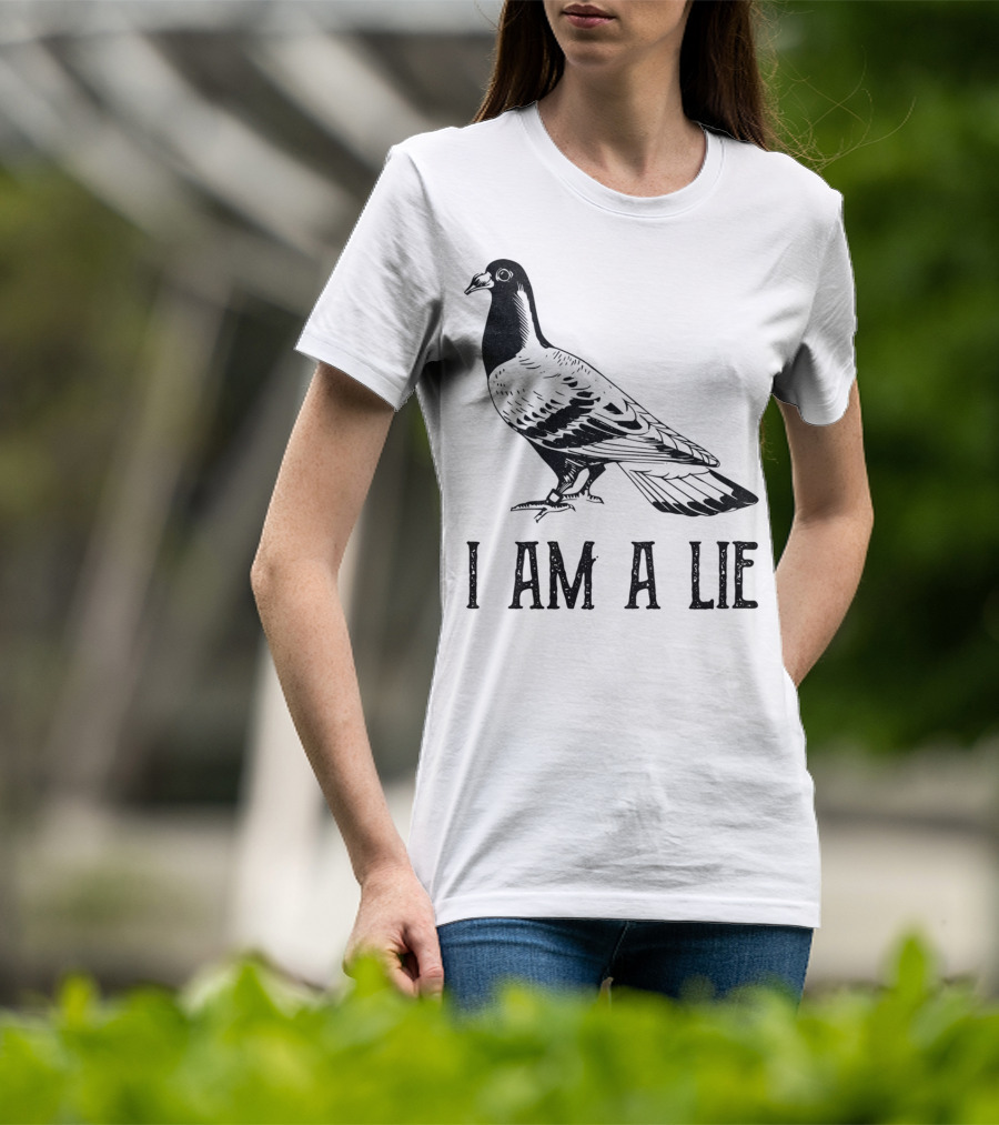 Vintage Bird I Am A Lie Aren't Real Spies T-Shirt