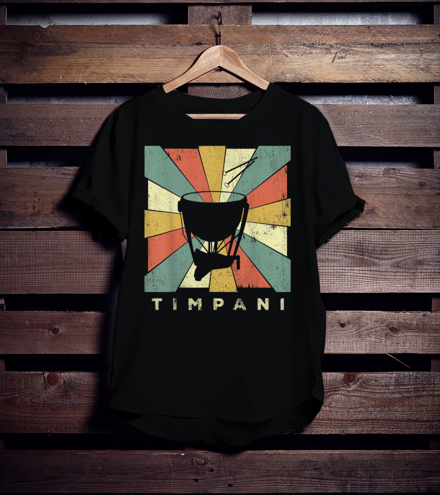 Timpani Vintage Percussion Music T-Shirt