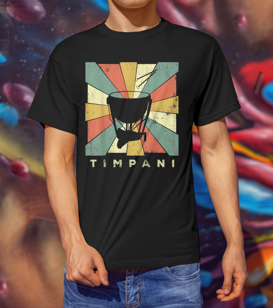 Timpani Vintage Percussion Music T-Shirt