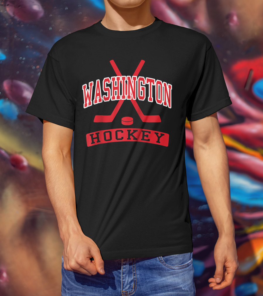 Washington DC Vintage Ice Hockey Historic Charm T-Shirt