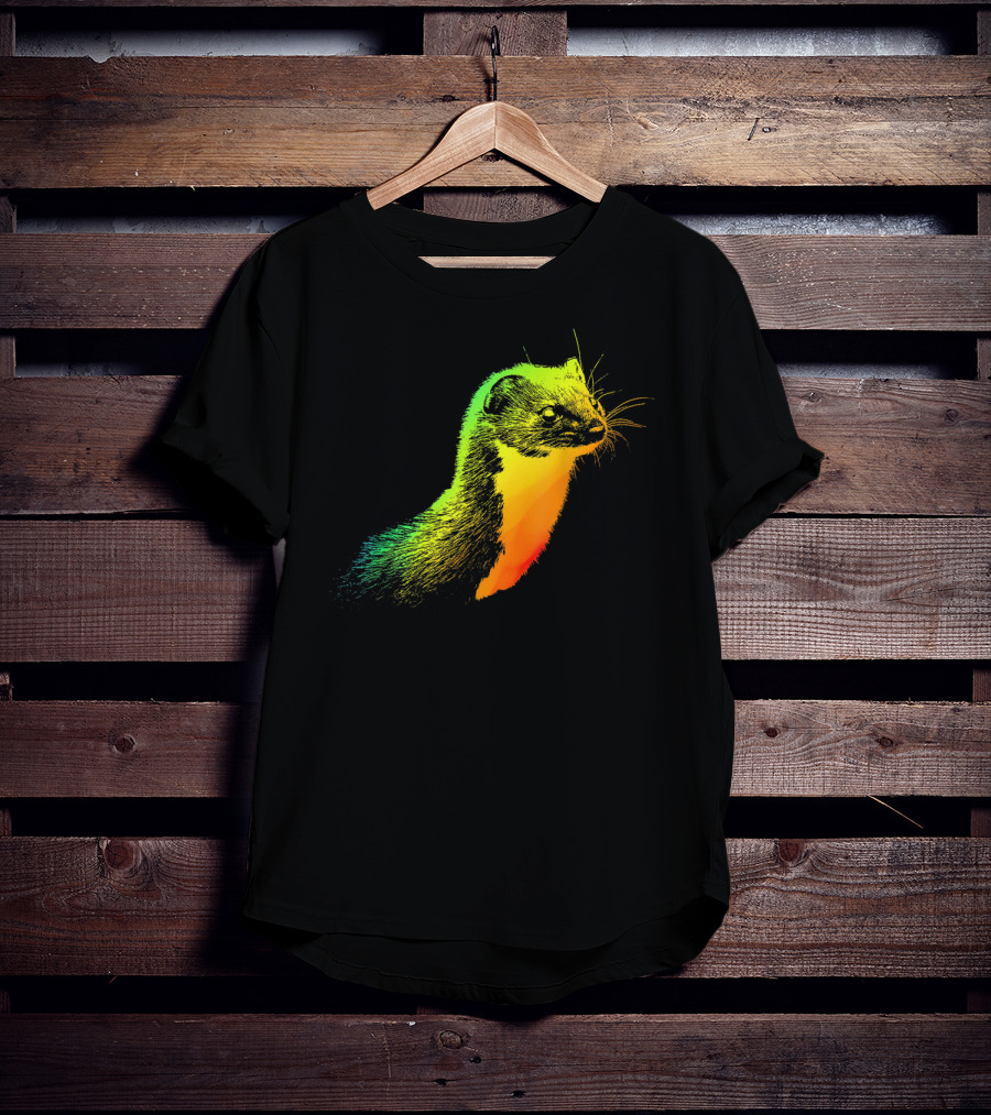 Weasel Vibrant Rainbow Spectrum T-Shirt
