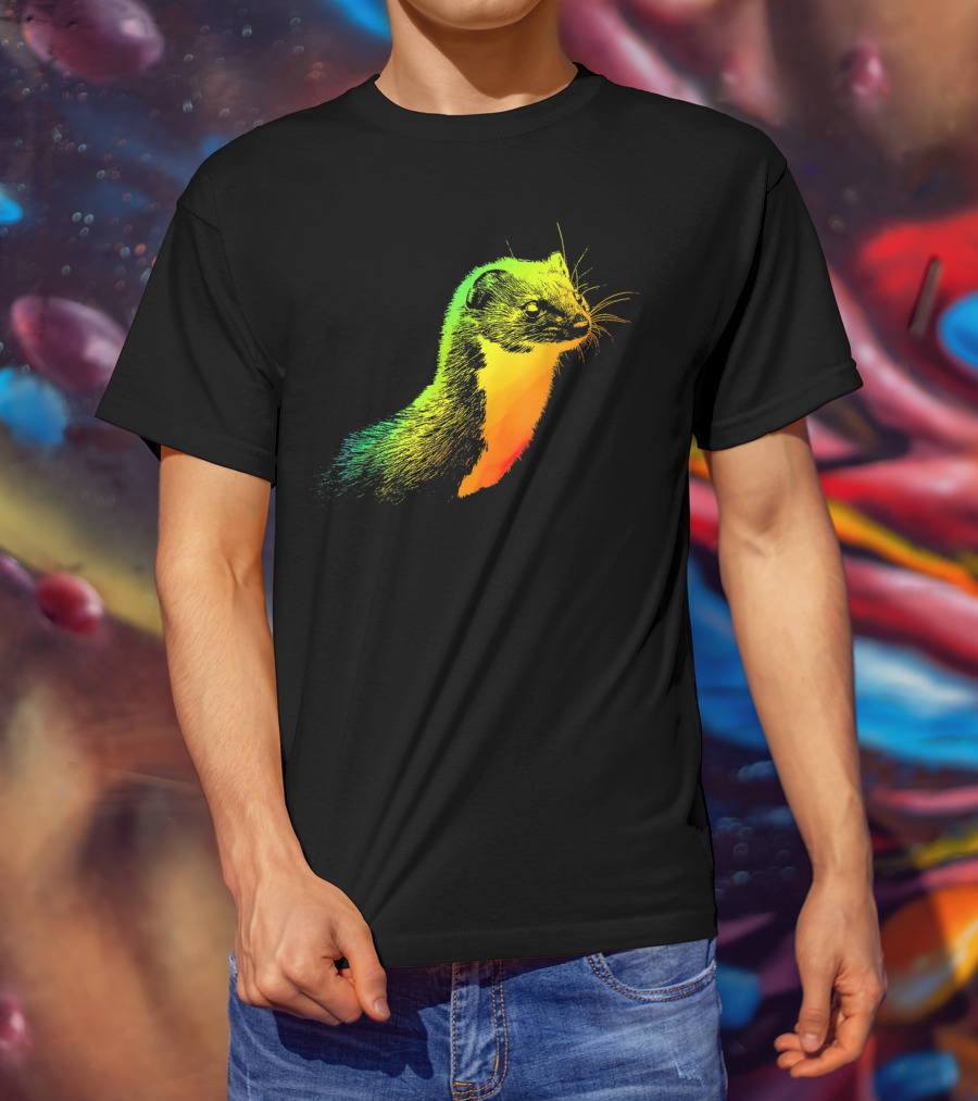 Weasel Vibrant Rainbow Spectrum T-Shirt