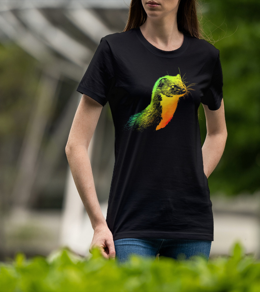 Weasel Vibrant Rainbow Spectrum T-Shirt