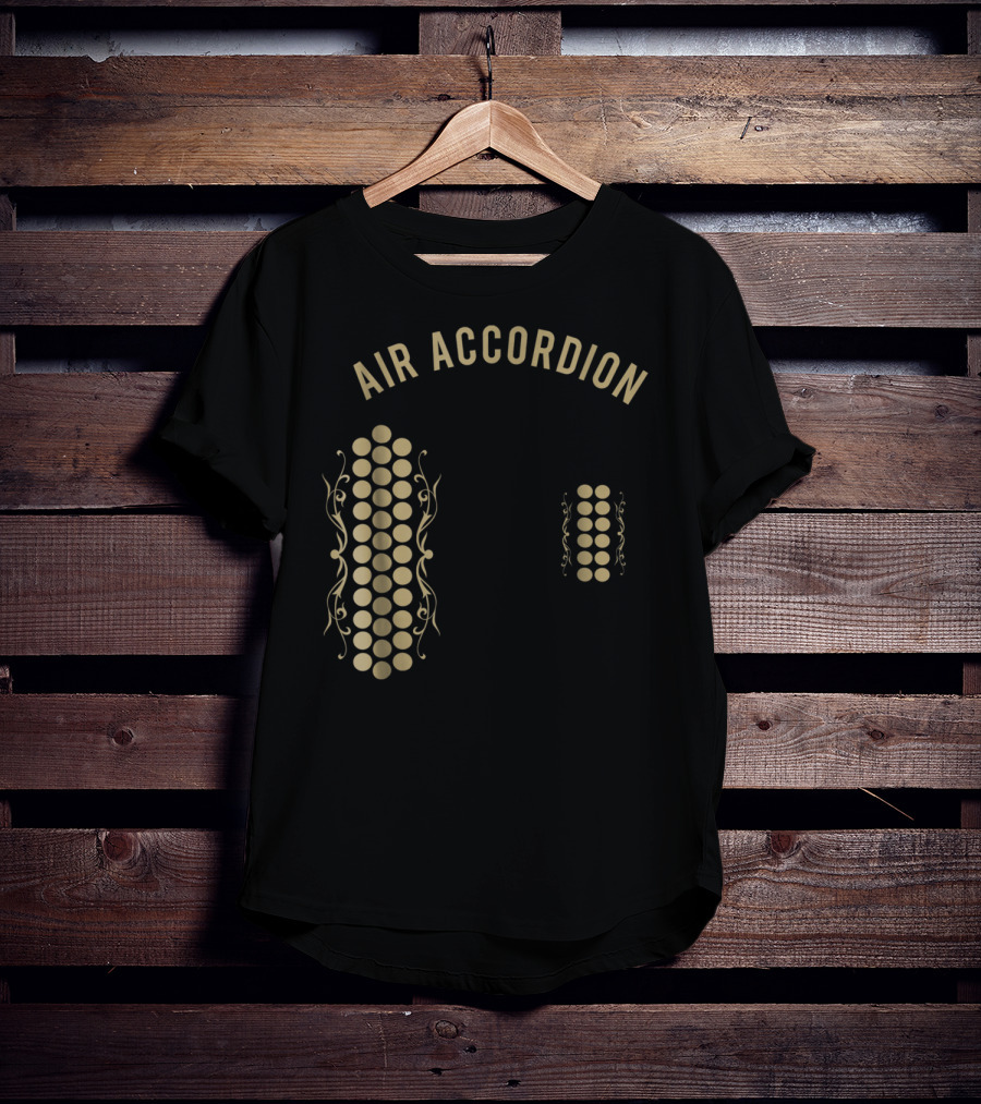 Air Accordion Original Musical Circles T-Shirt
