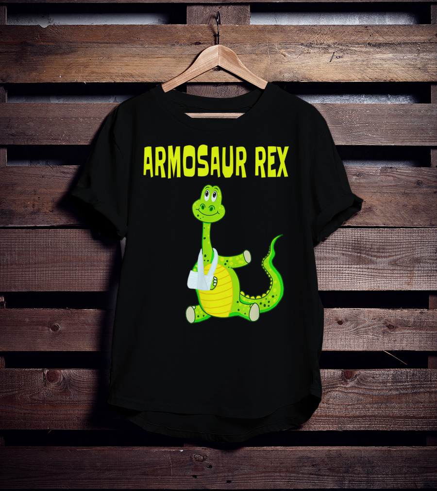 Armosaur Rex Funny Broken Arm Dinosaur T-Shirt