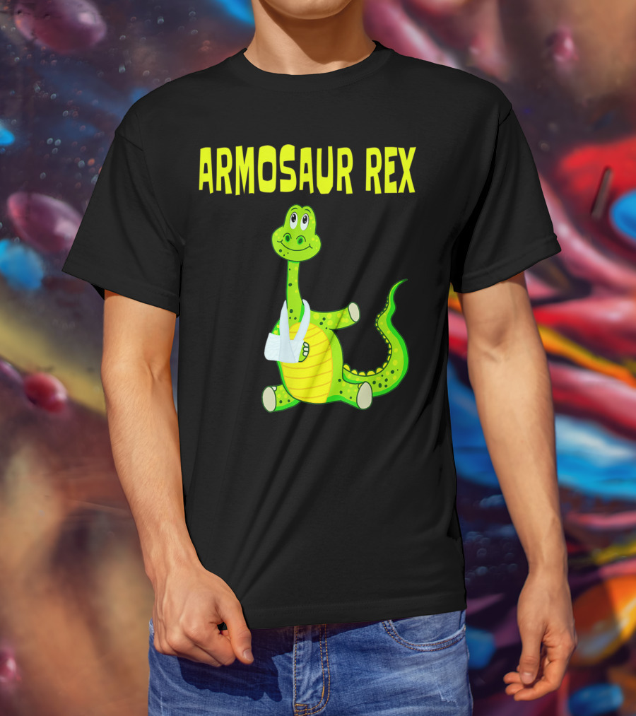 Armosaur Rex Funny Broken Arm Dinosaur T-Shirt
