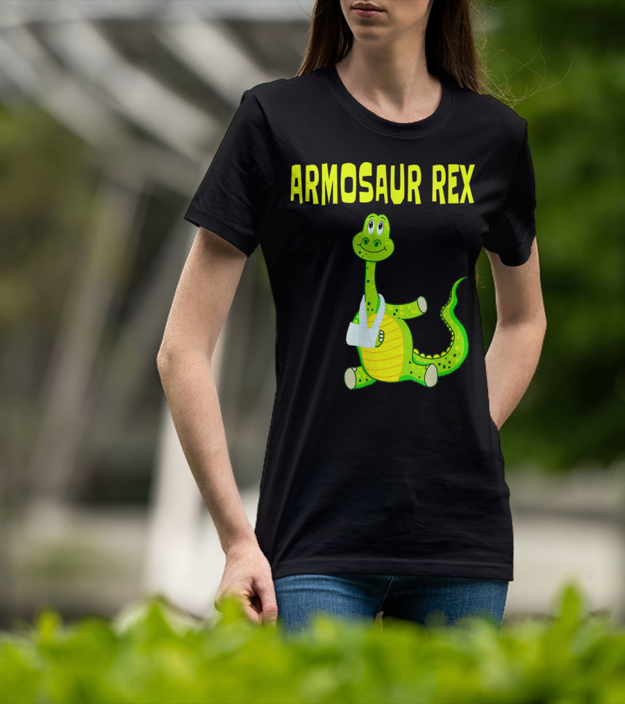 Armosaur Rex Funny Broken Arm Dinosaur T-Shirt