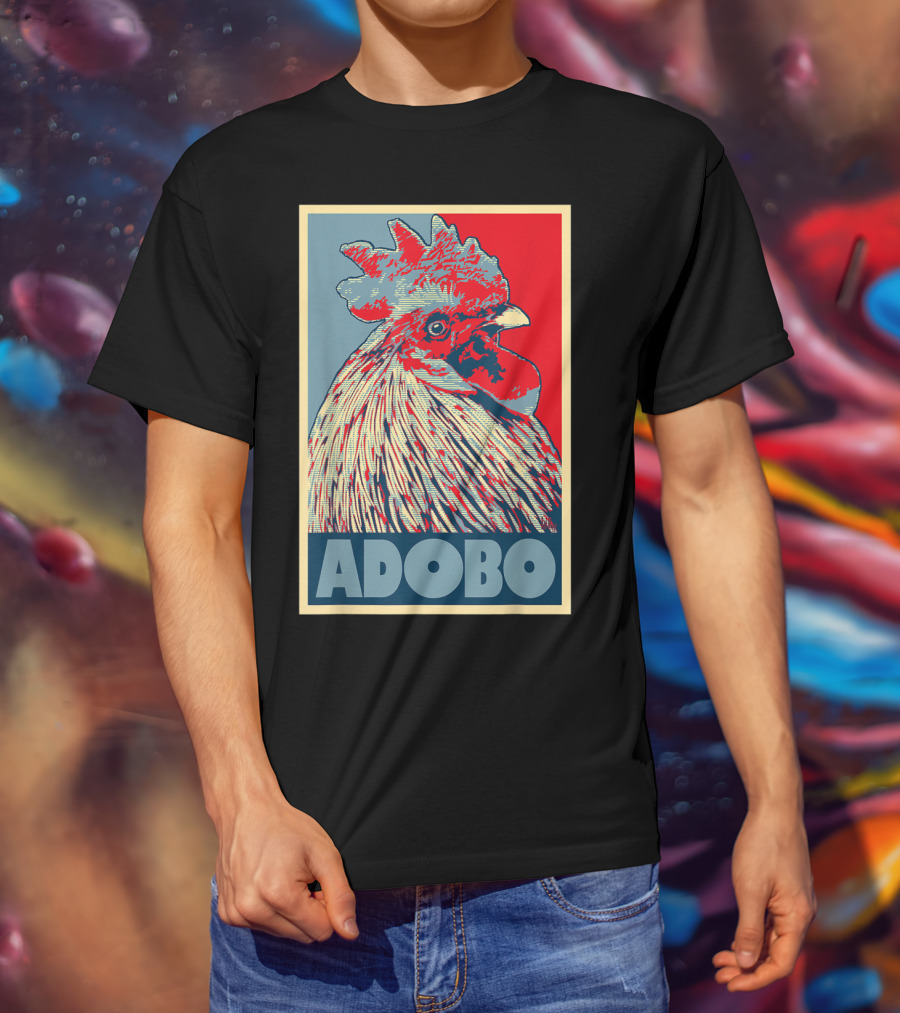 HOPE Adobo For FilAm Families And Friends Rooster T-Shirt