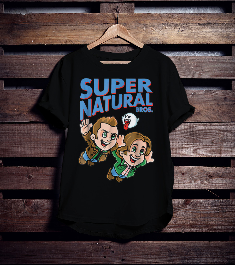 Supernatural Bros Funny Mashup With Ghost Character T-Shirt