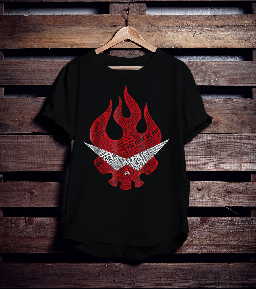 Gurren Lagann Logo Typography Who The Hell Do You Think We Are T-Shirt