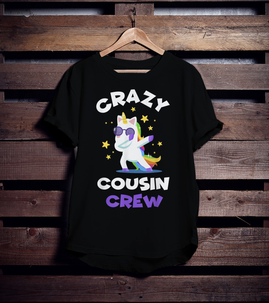 Crazy Cousin Crew Unicorn Dabbing Reunion T-Shirt
