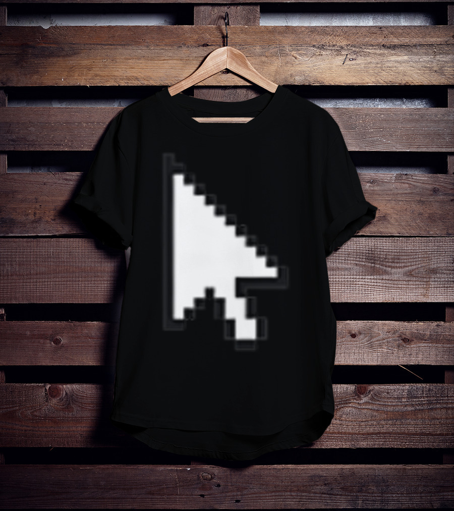 Pixelated White Arrow Cursor T-Shirt