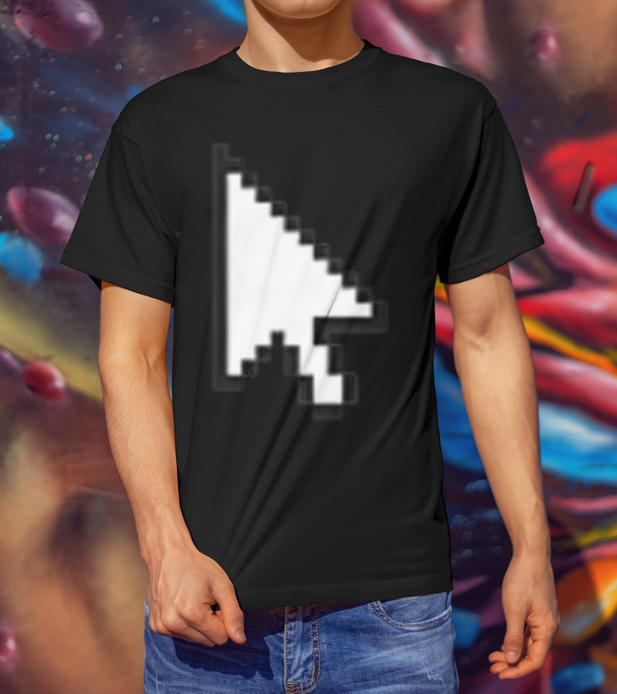 Pixelated White Arrow Cursor T-Shirt
