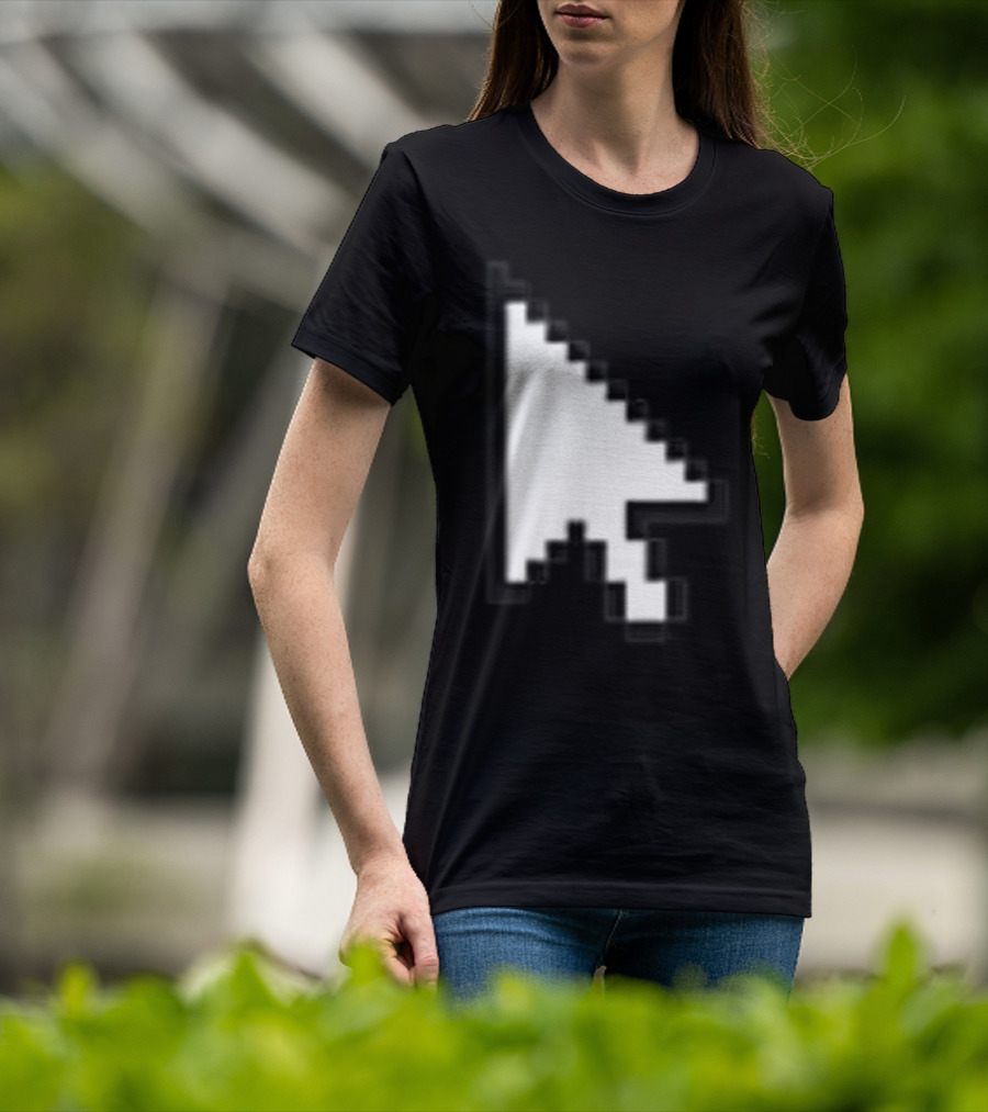Pixelated White Arrow Cursor T-Shirt