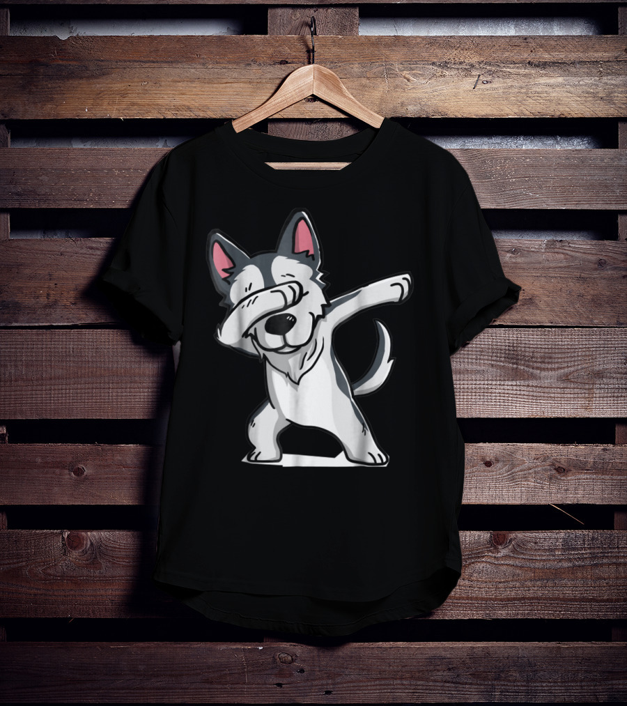 Cute Funny Dabbing Wolf Dab T-Shirt