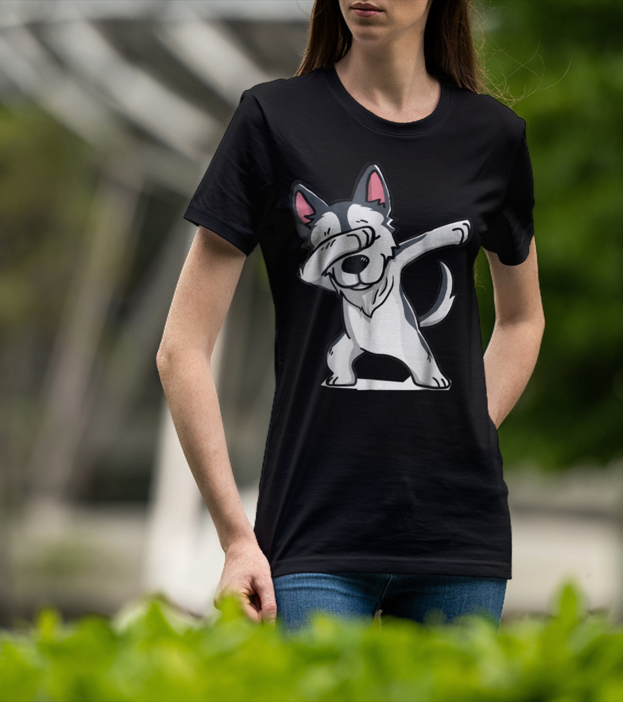 Cute Funny Dabbing Wolf Dab T-Shirt