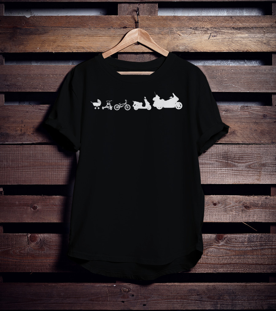 Evolution Of Goldwing Motorcycle Journey Through Vehicles T-Shirt