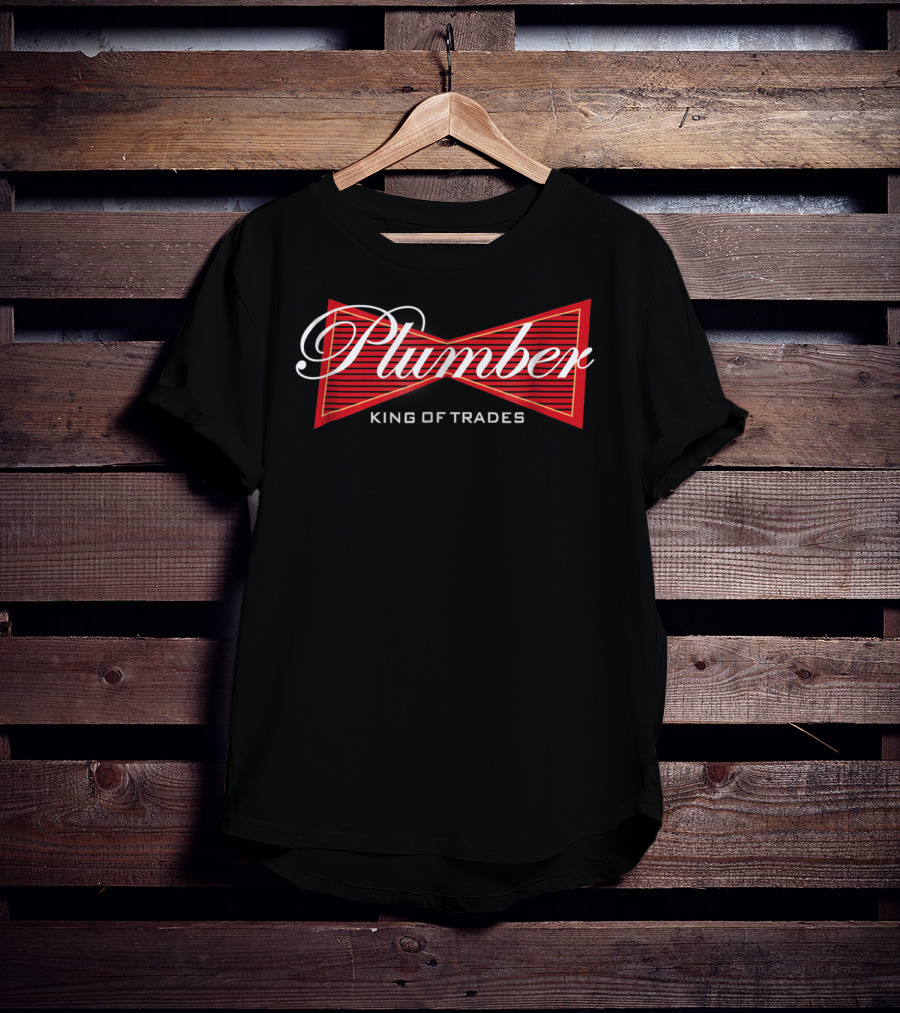 Plumber King Of Trades Red Bowtie T-Shirt