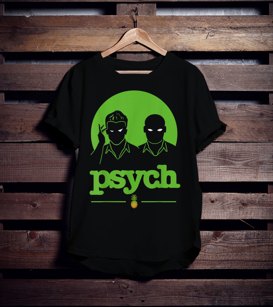 Psych Gus Shawn Spencer Funny Unique Pineapple T-Shirt