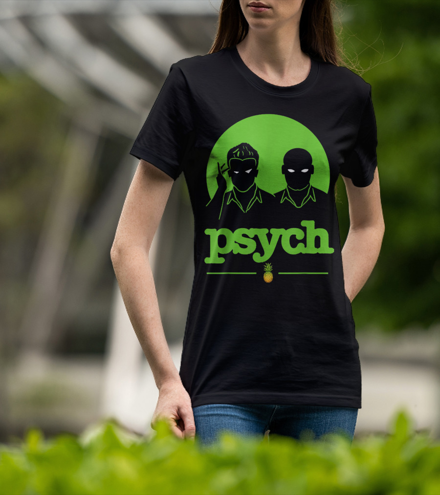 Psych Gus Shawn Spencer Funny Unique Pineapple T-Shirt