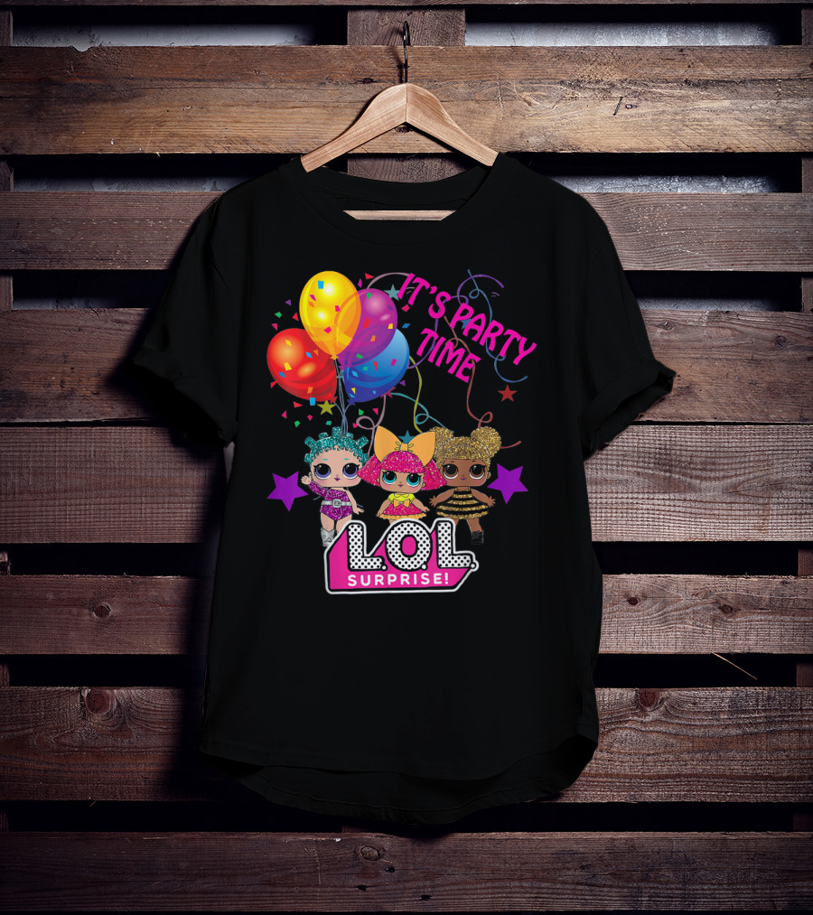 LOL Surprise It's Party Time Balloons And Characters T-Shirt