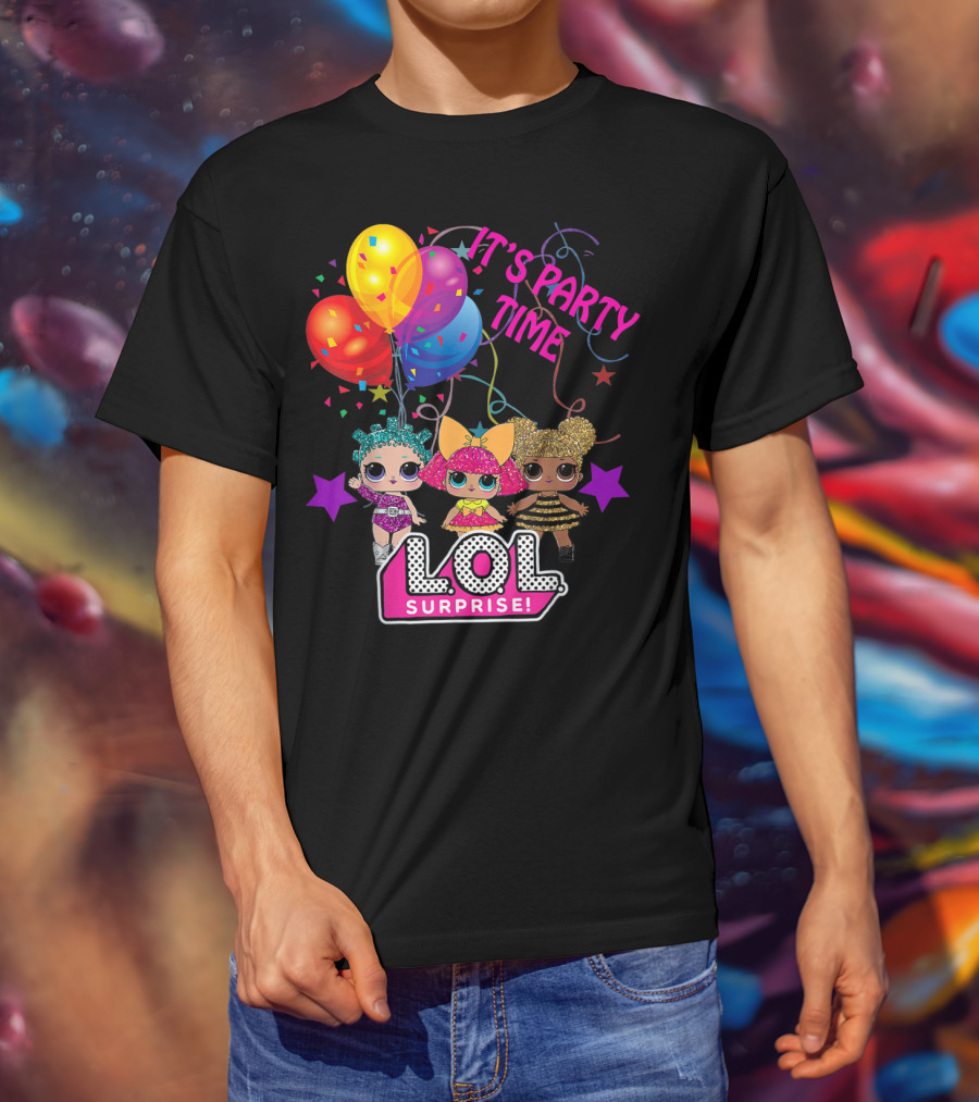 LOL Surprise It's Party Time Balloons And Characters T-Shirt