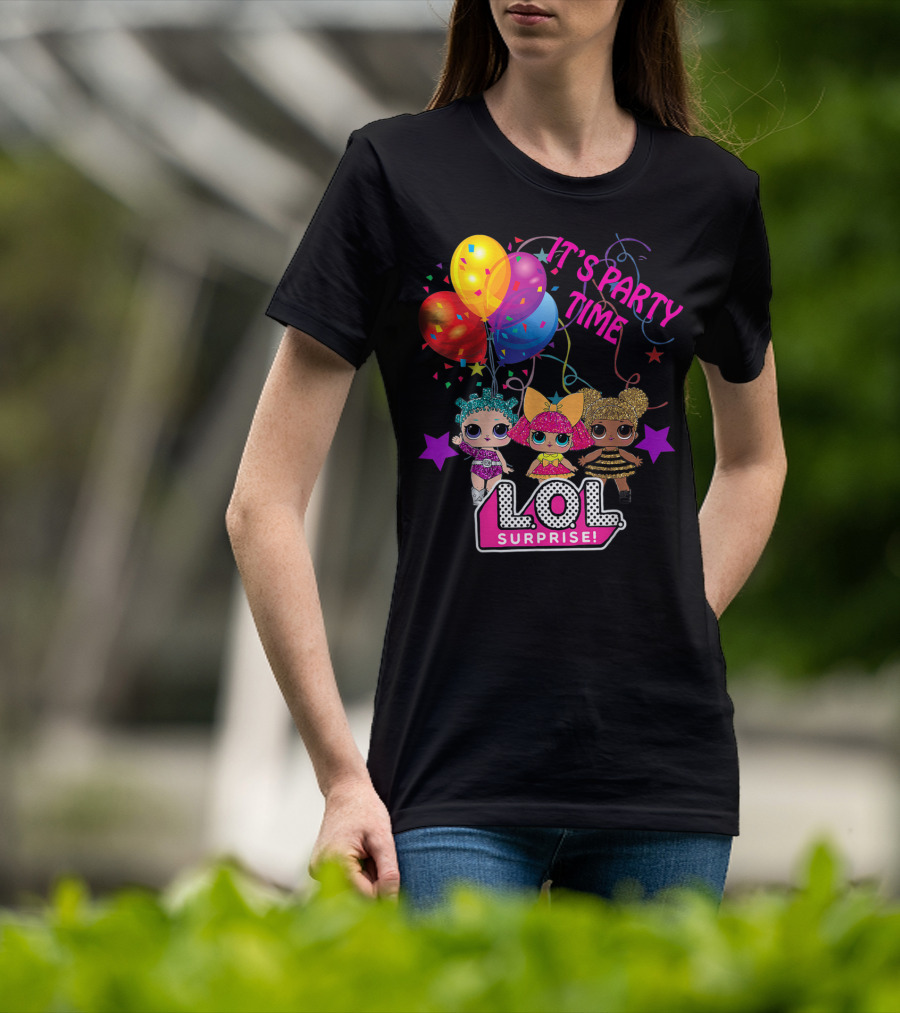 LOL Surprise It's Party Time Balloons And Characters T-Shirt