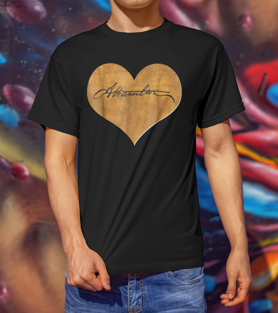 Alexander Hamilton Heart Signature T-Shirt