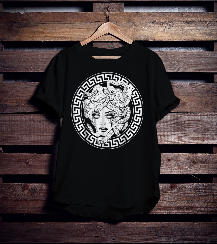 Awesome Medusa Greek Mythology Head Snake T-Shirt