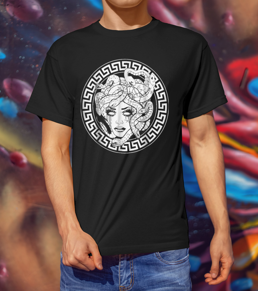 Awesome Medusa Greek Mythology Head Snake T-Shirt