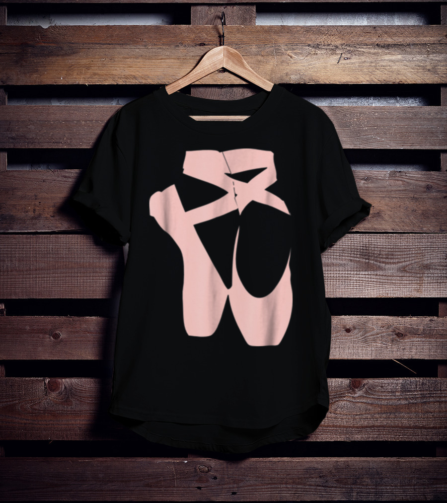 Ballet Dancer Pointe Shoe Ballerina Dancing Barre T-Shirt