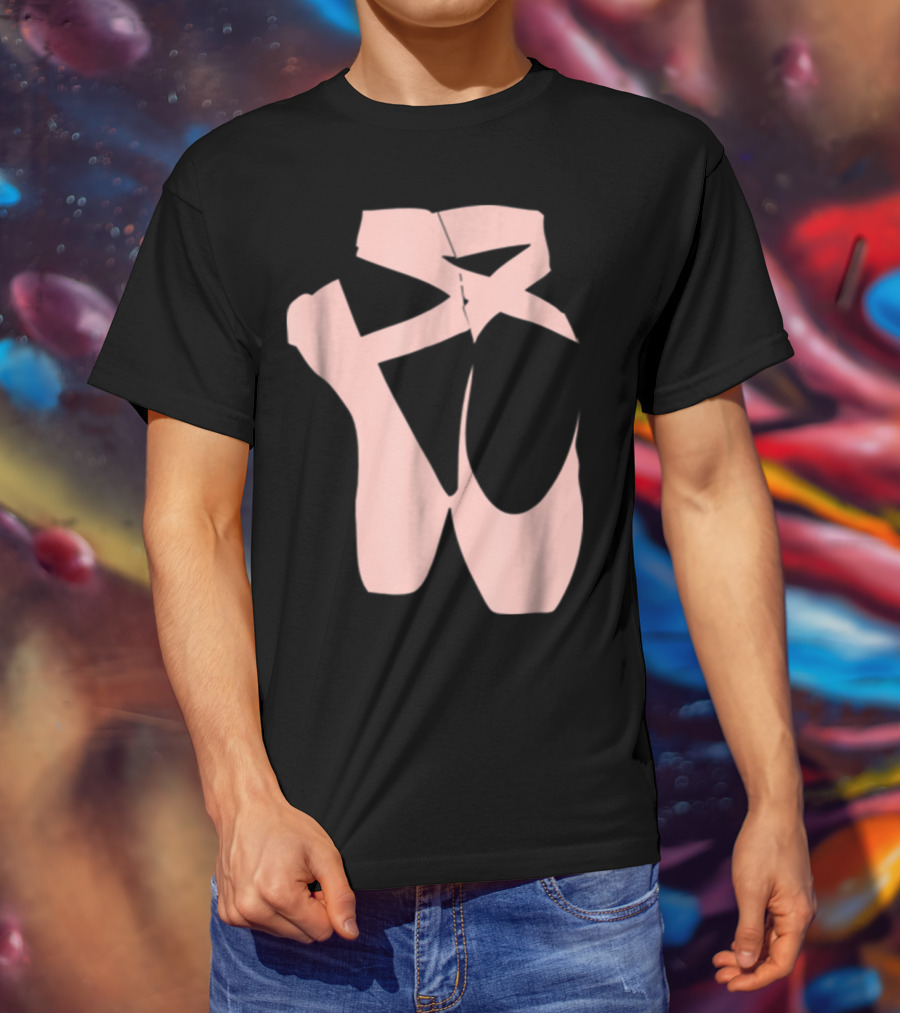 Ballet Dancer Pointe Shoe Ballerina Dancing Barre T-Shirt
