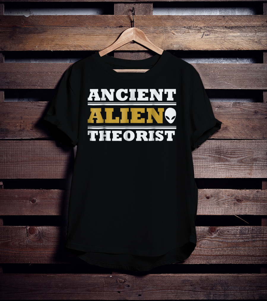 Ancient Alien Theorist Alien Head Space Exploration Day T-Shirt
