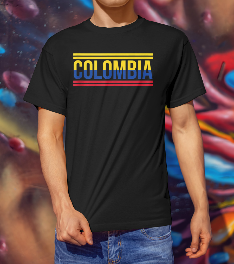 Colombia Colombian Flag Soccer Football Sport T-Shirt