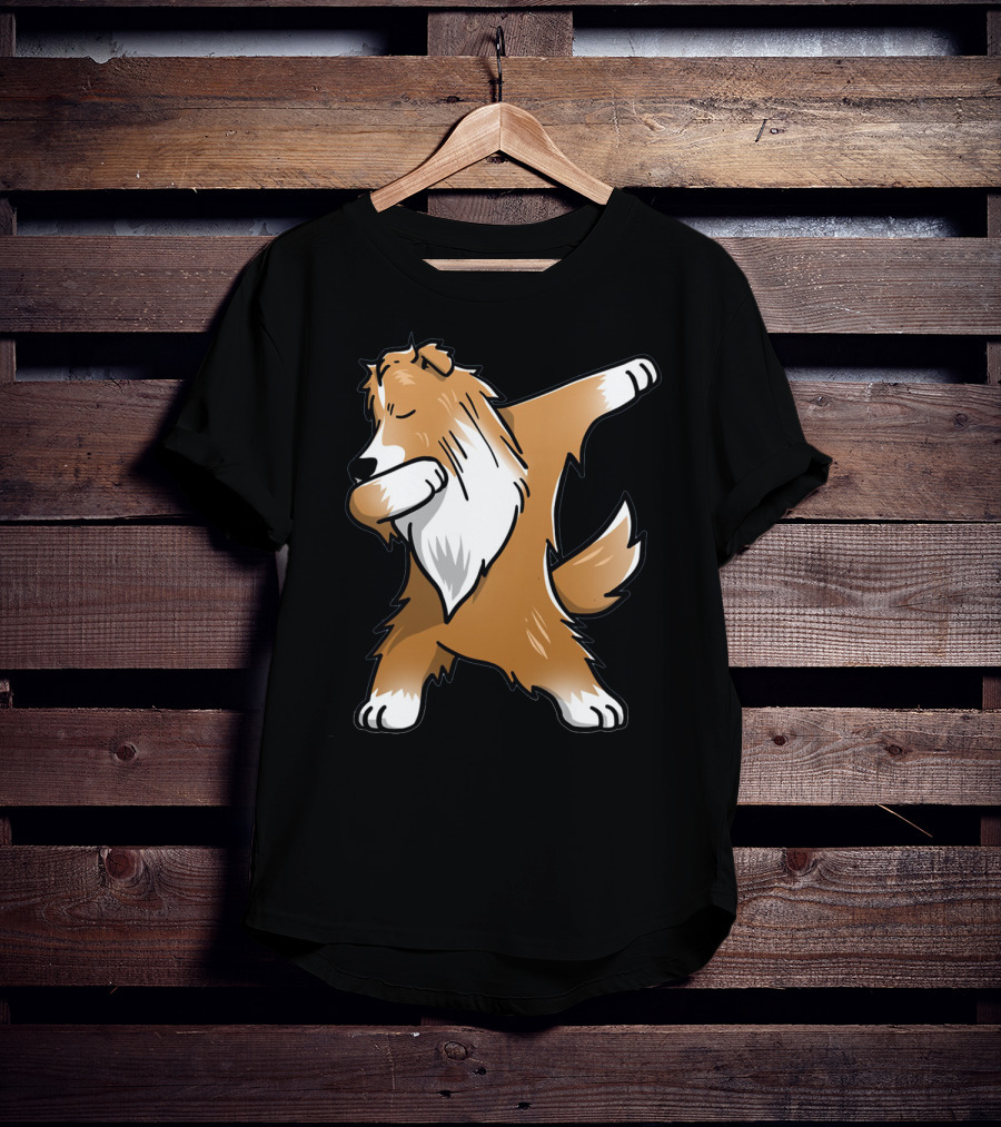 Shetland Sheepdog Sheltie Dabbing Dab Pose T-Shirt