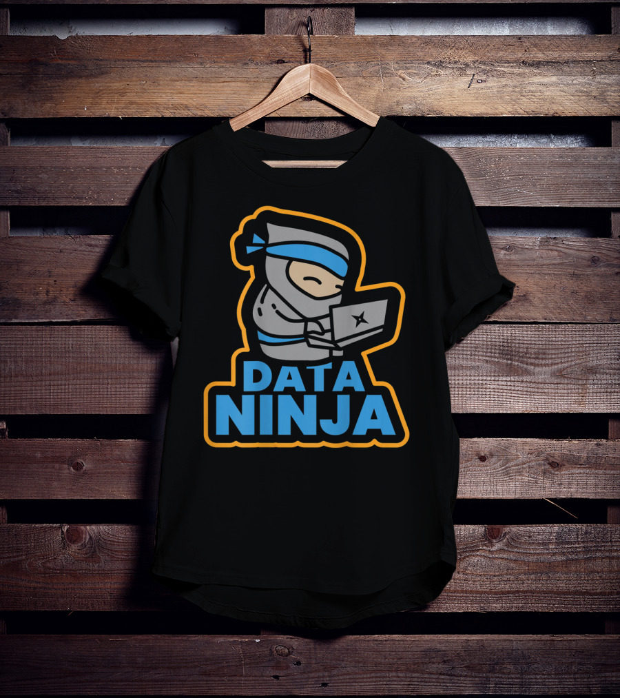 Data Ninja BI Database SQL Critical Thinking T-Shirt