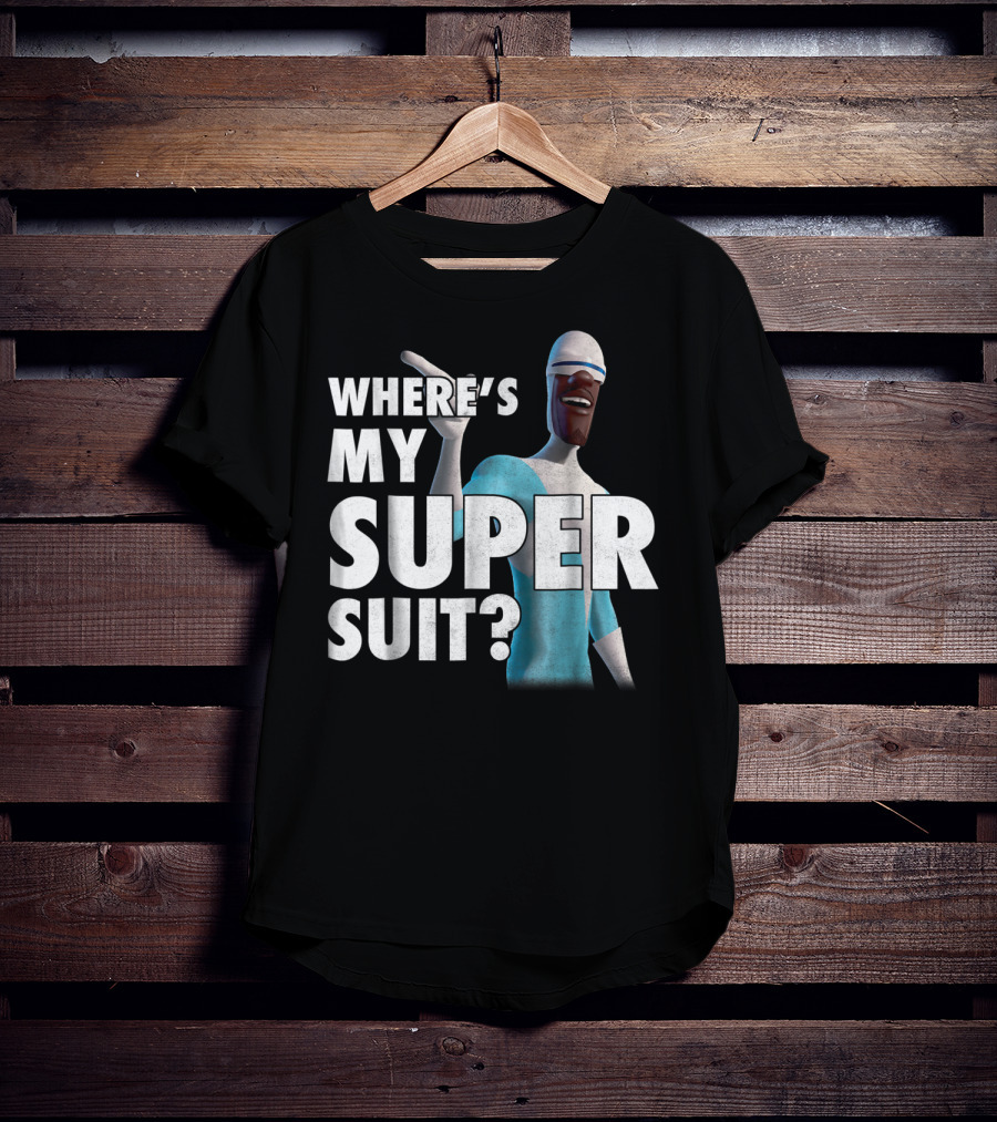 Disney Pixar Incredibles Frozone Where's My Super Suit? T-Shirt