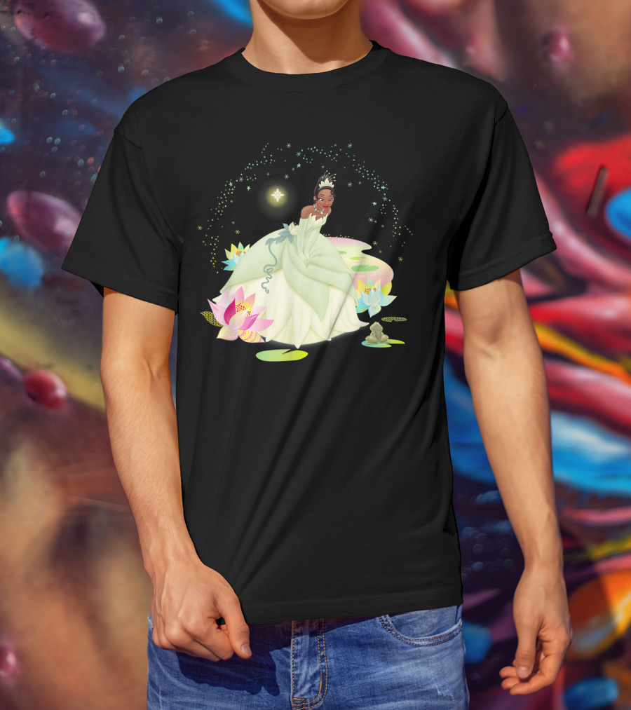 Disney Princess And The Frog Tiana Magical Bayou Scene T-Shirt