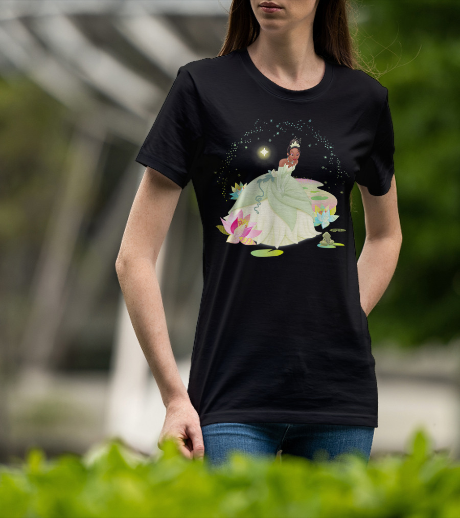 Disney Princess And The Frog Tiana Magical Bayou Scene T-Shirt