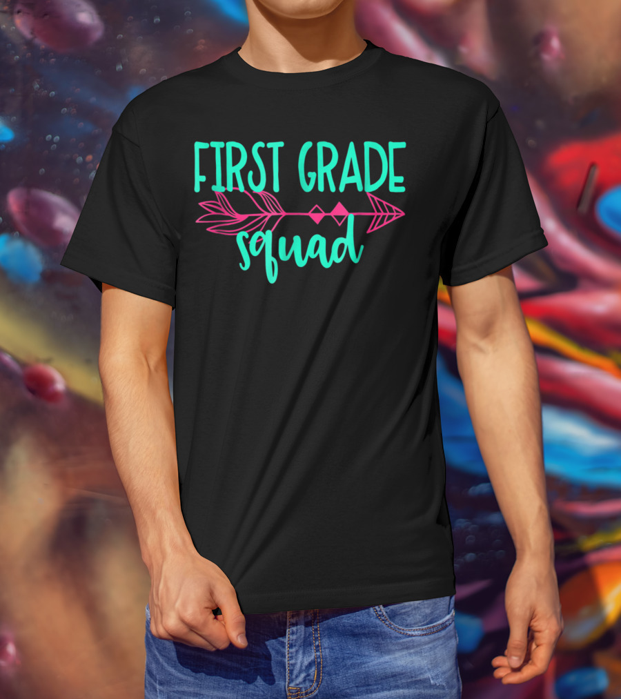 First Grade Squad Arrow Teacher Appreciation T-Shirt