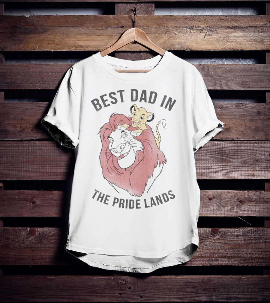 Best Dad In The Pride Lands Disney Lion King Simba Mufasa T-Shirt