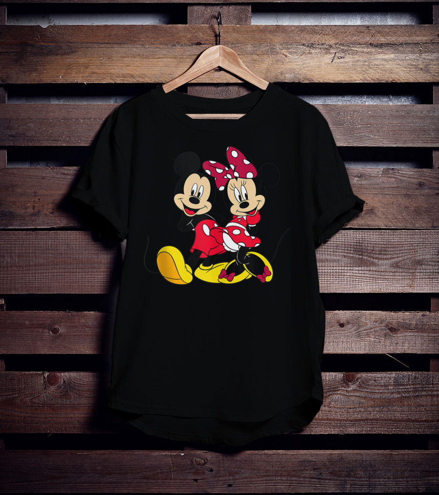 Disney Big Mickey Mouse And Minnie Mouse Classic T-Shirt