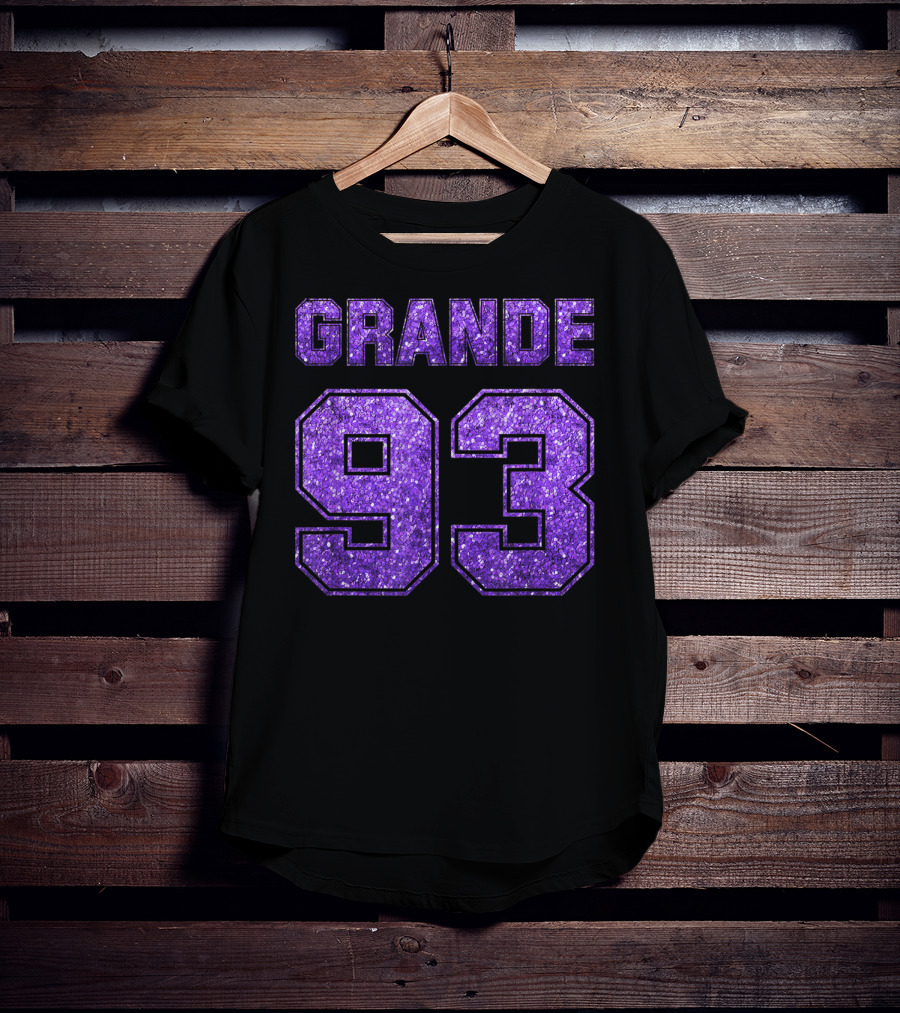 Grande 93 Purple Glitter Deluxe T-Shirt