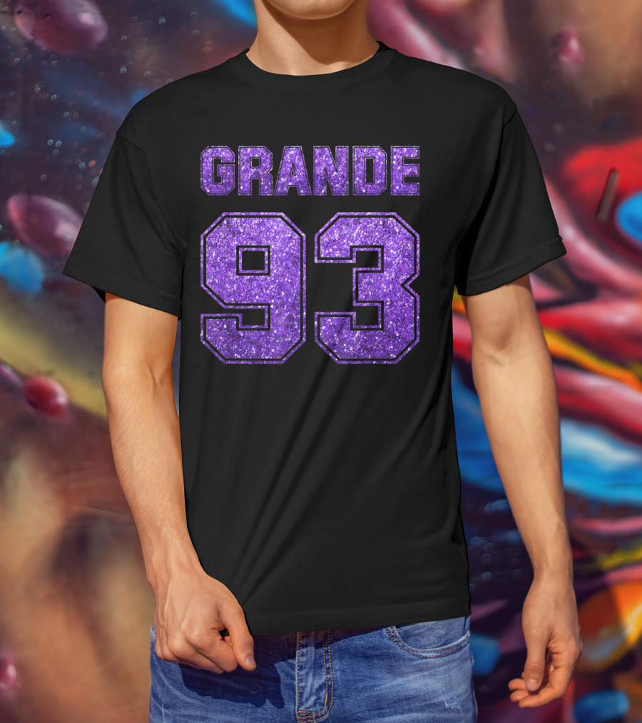 Grande 93 Purple Glitter Deluxe T-Shirt