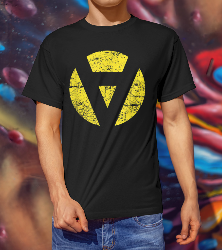 AnCap Libertarian Voluntarism Distressed Yellow T-Shirt