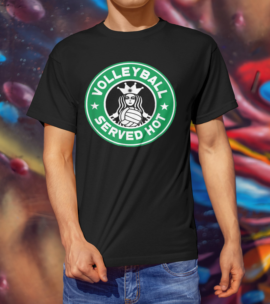 Volleyball Served Hot Starbucks T-Shirt