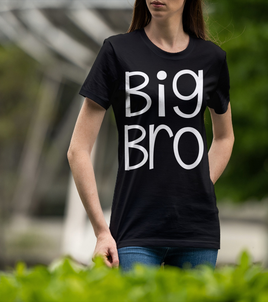 Big Bro Kids Older Brother Boys Siblings Day T-Shirt