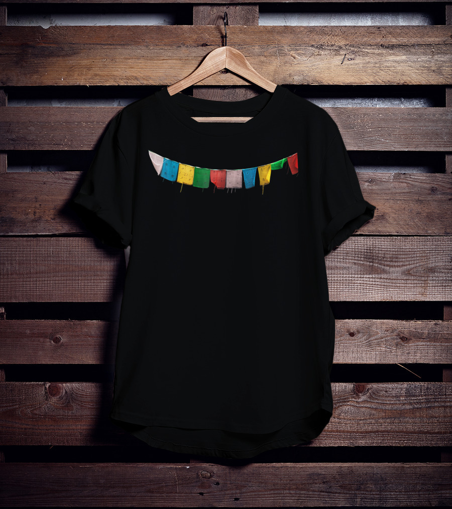 Chakra Free Tibet Prayer Flags T-Shirt